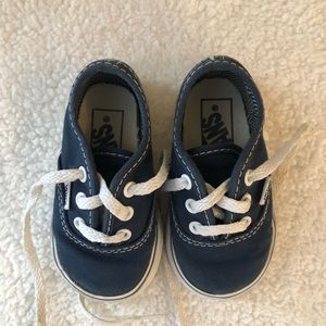 Vans shoes, toddler size 4, navy blue
